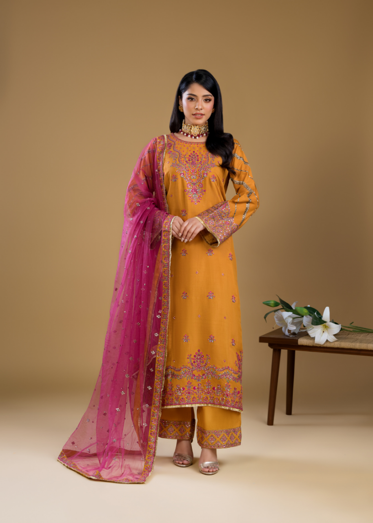 SK005- Mustard Blossom Suit