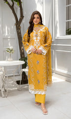 Kaisar –  3PC Pret Embroidered Lawn