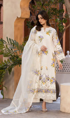 Ivory Bloom –  Unstitched 3 PC Lawn