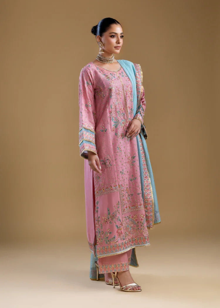 SK001- Powder Rose Silk Set