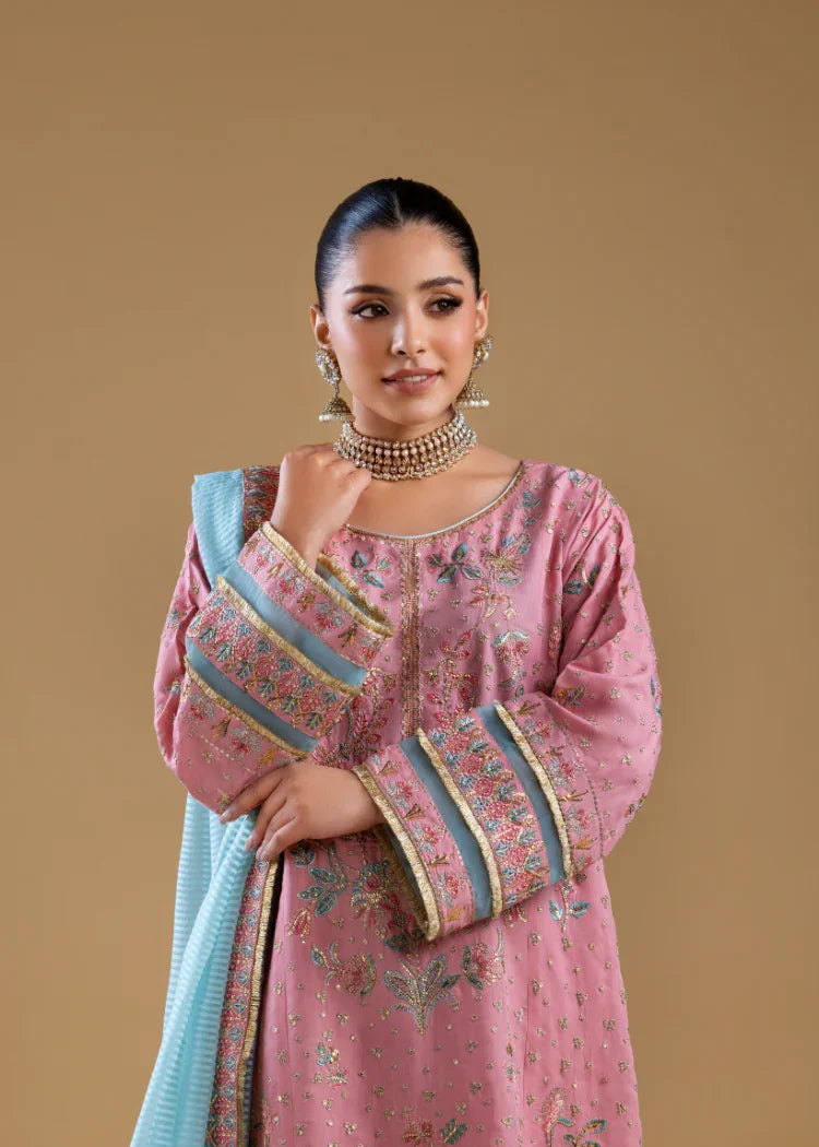 SK001- Powder Rose Silk Set