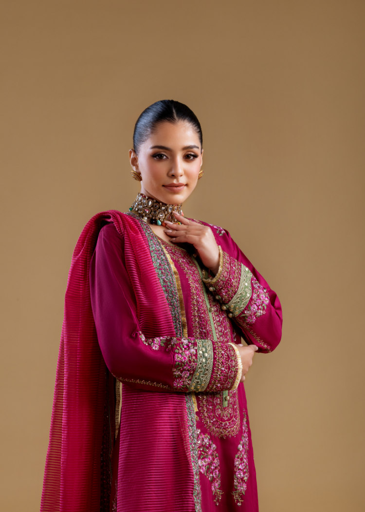 SK003- Crimson Blossom Formal Ensemble