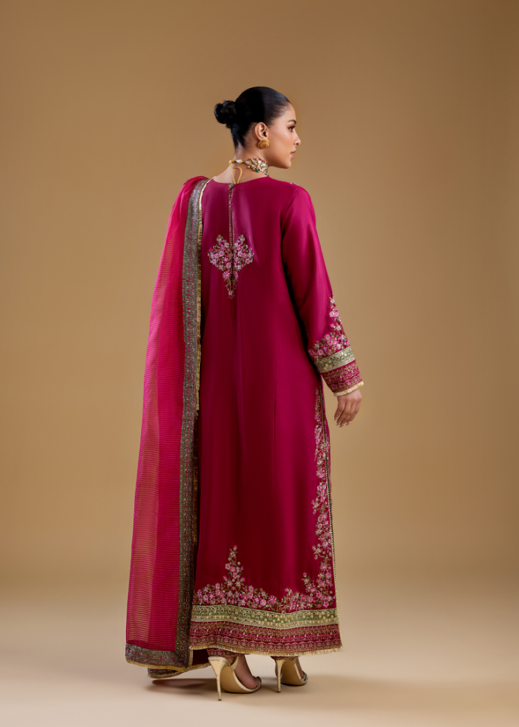 SK003- Crimson Blossom Formal Ensemble