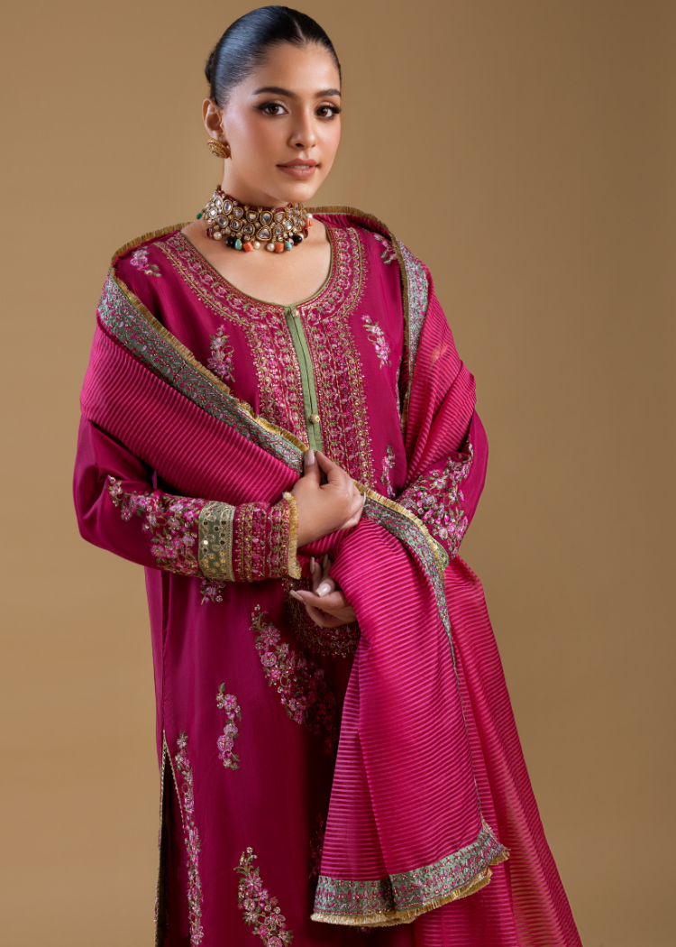 SK003- Crimson Blossom Formal Ensemble