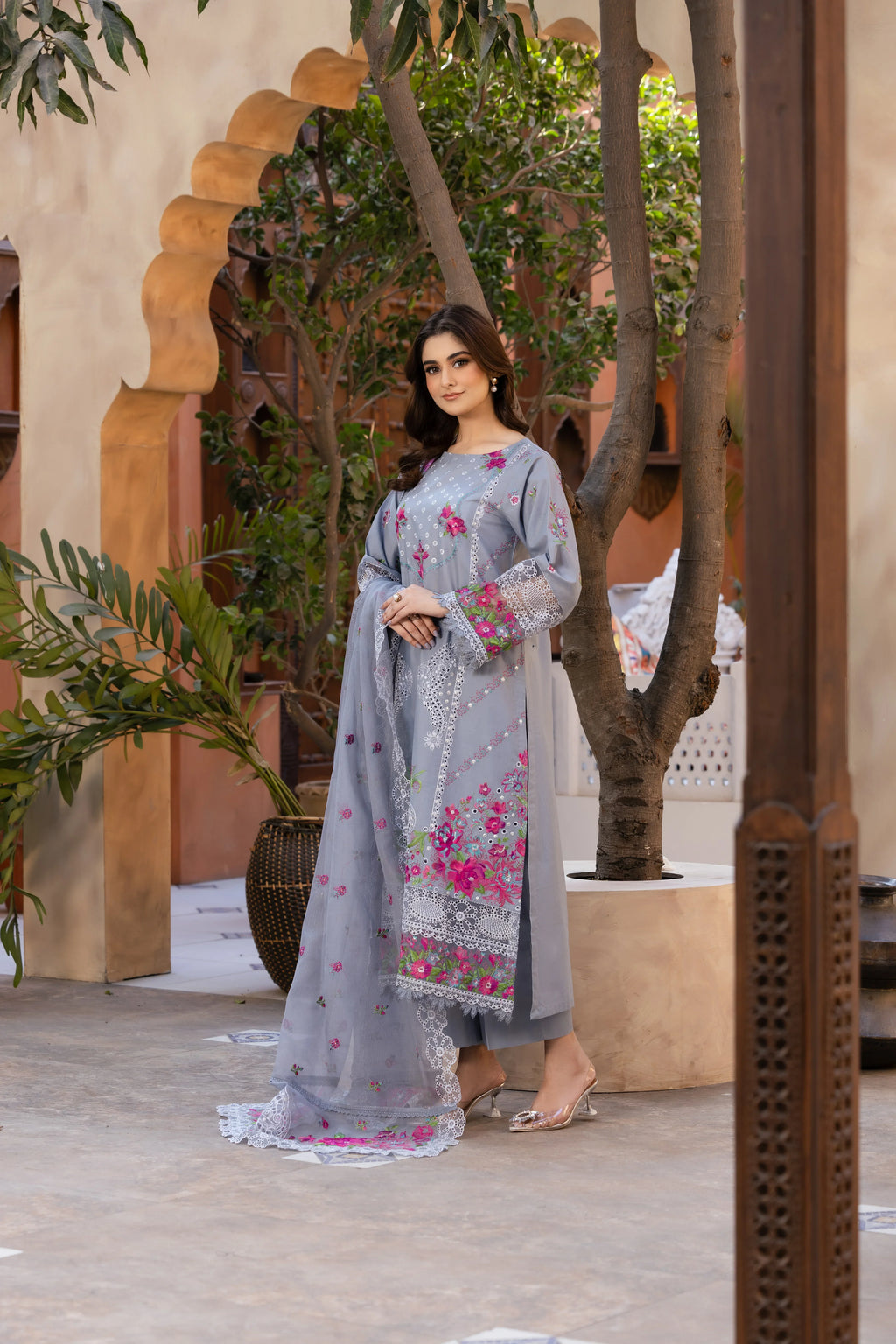 Mehak Naaz -  3PC Pret Embroidered Lawn