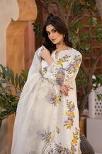 Ivory Bloom –  Unstitched 3 PC Lawn