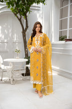 Kaisar –  3PC Pret Embroidered Lawn