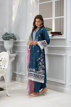 Teal Flora – Embroidered for Special Events