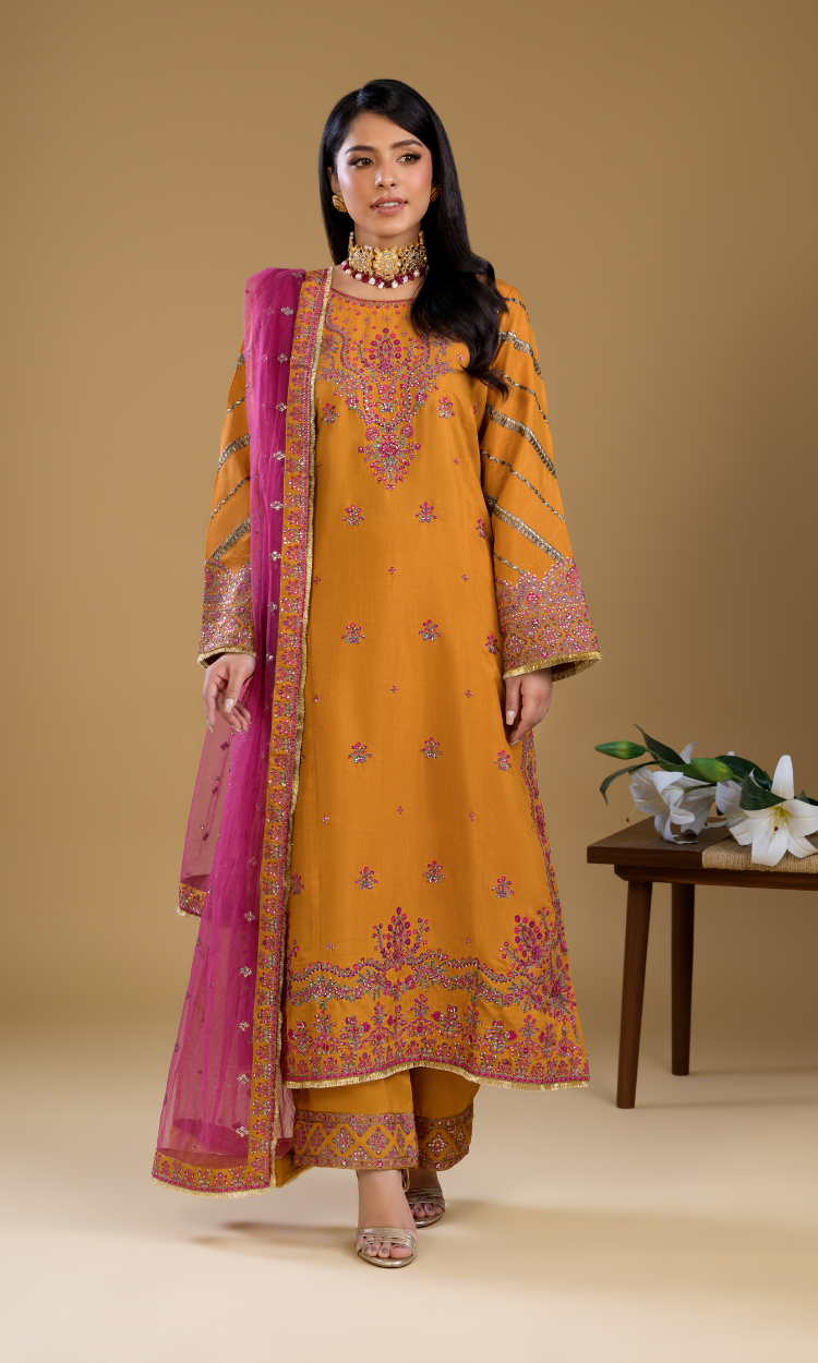 SK005- Mustard Blossom Suit
