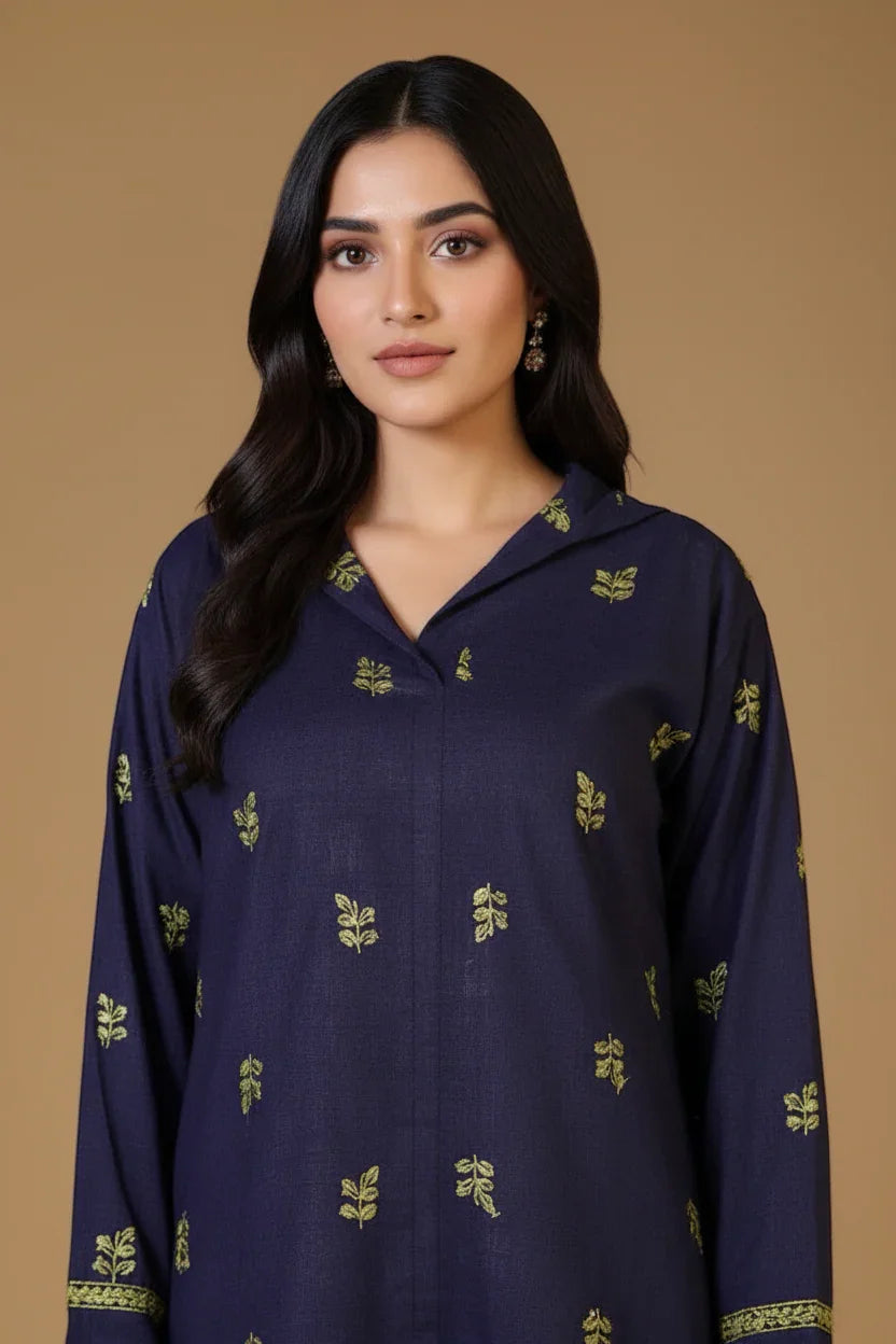 Midnight Blue Irish Cotton Linen Two-Piece Suit