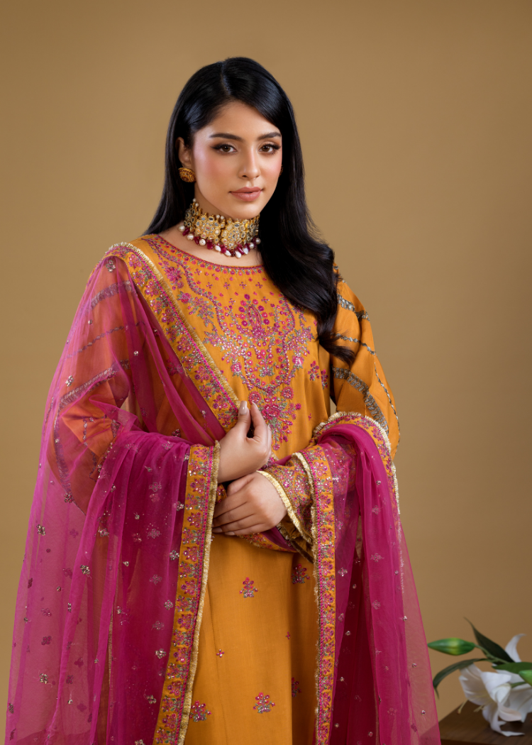 SK005- Mustard Blossom Suit