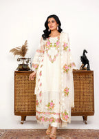 Organza 001-IVORY FORMAL DRESS