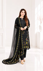 Black Lily - 3PC Pret Embroidered Lawn