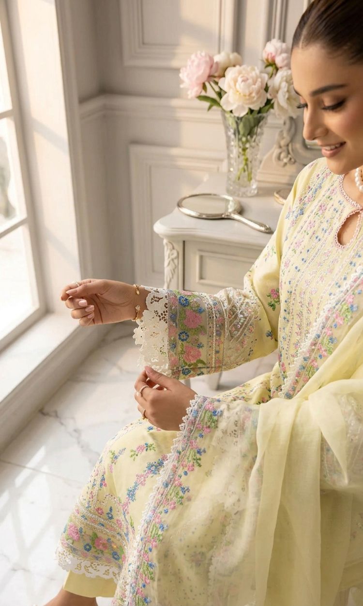 Nimora -  3PC Pret Embroidered Lawn