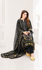 Black Lily - 3PC Pret Embroidered Lawn