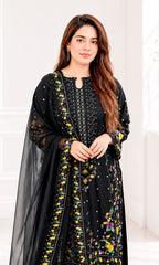 Black Lily - 3PC Pret Embroidered Lawn
