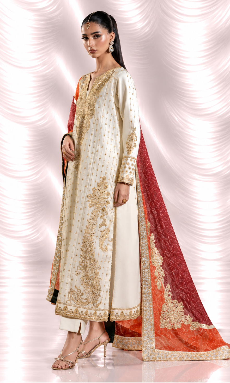 Mehar Bano — 3 Piece Luxury Embroidered Pure Dull Silk