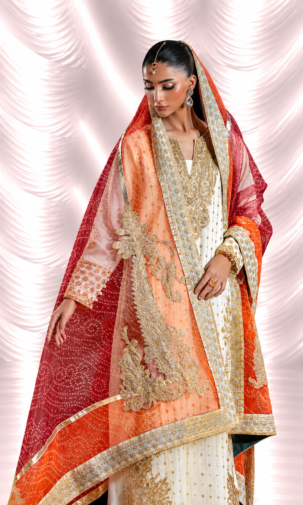 Mehar Bano — 3 Piece Luxury Embroidered Pure Dull Silk