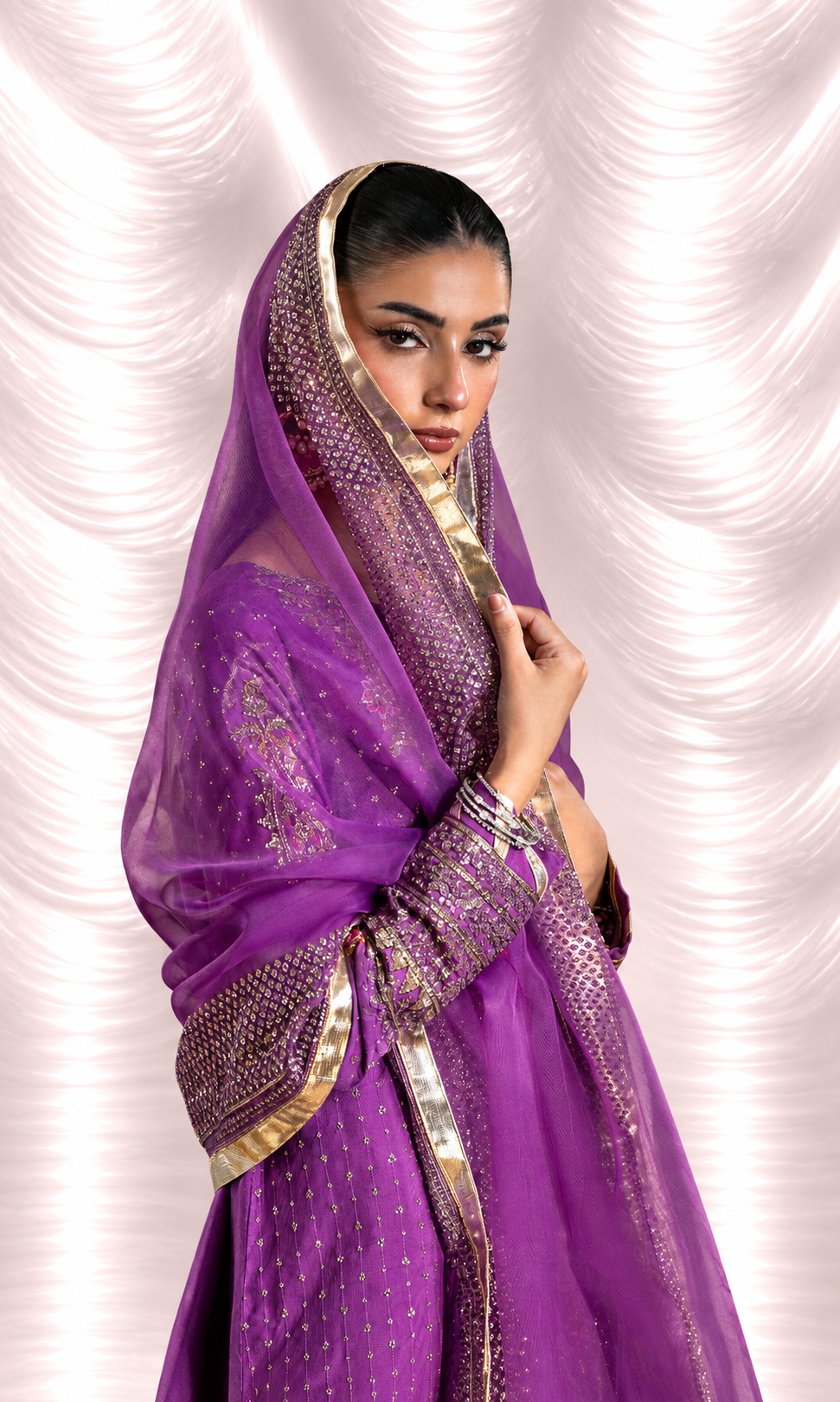 Noor Jahan — 3 Piece Luxury Embroidered Pure Dull Silk