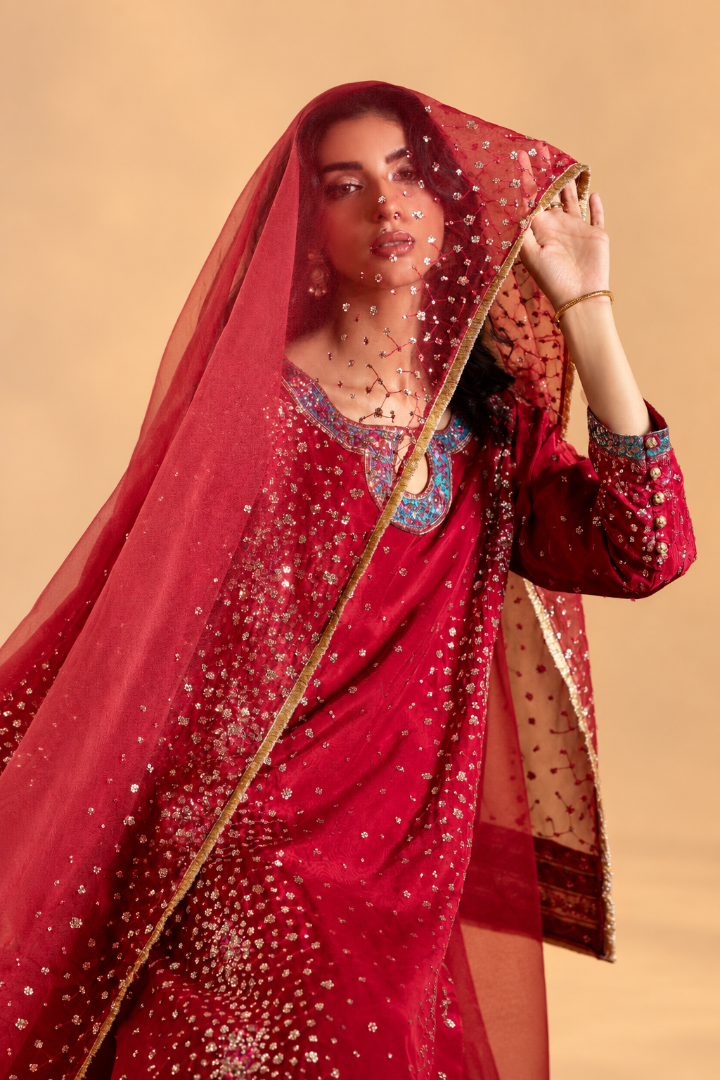 Sitary — Deep Rose | Luxury 3-Piece Silk Ensemble