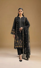 Black Lily - Unstitched 3 PC Lawn