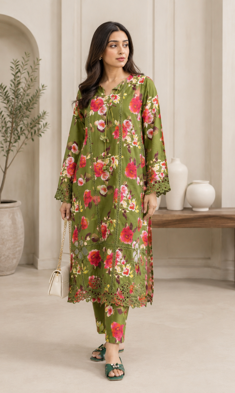 Umeed – 2 Piece Premium Printed Lawn Suit for Women