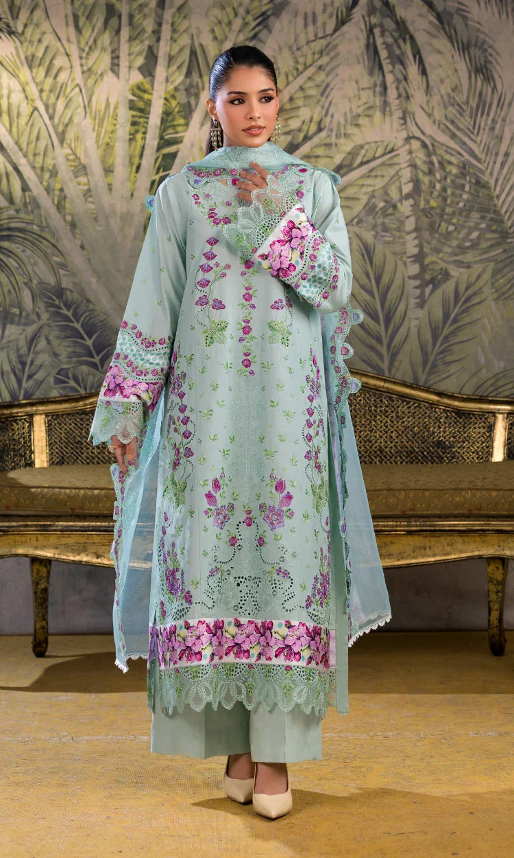 Mint Bloom - Unstitched 3 PC Lawn