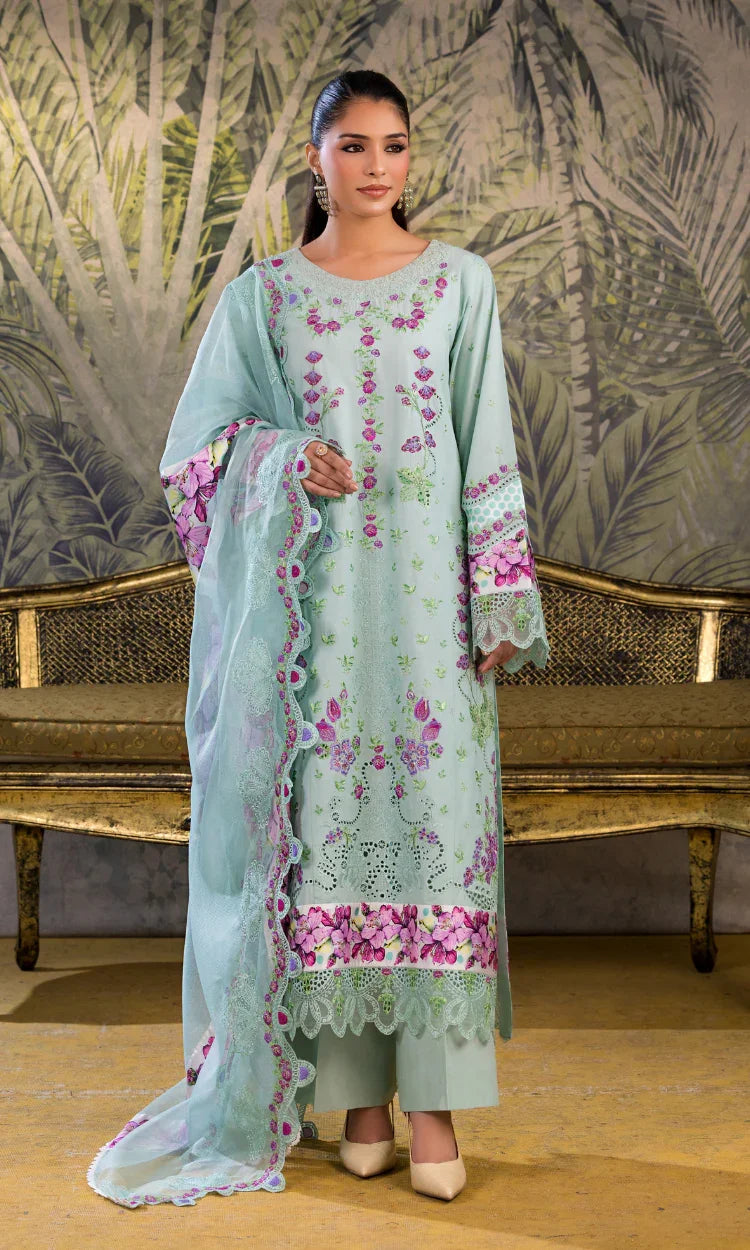 Mint Bloom - Unstitched 3 PC Lawn
