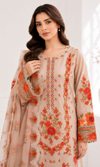 Dil Ruba – 3PC Pret Embroidered Lawn