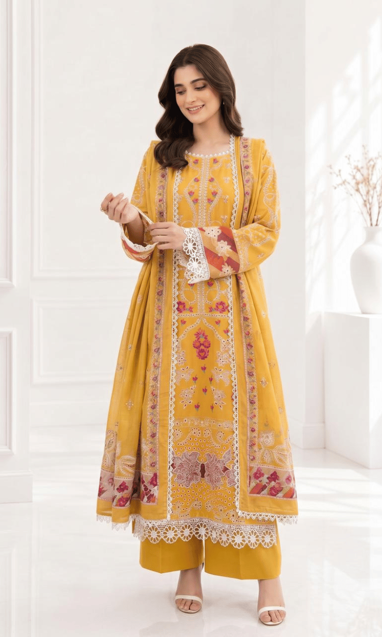 Noor Bloom – Unstitched 3 PC Lawn