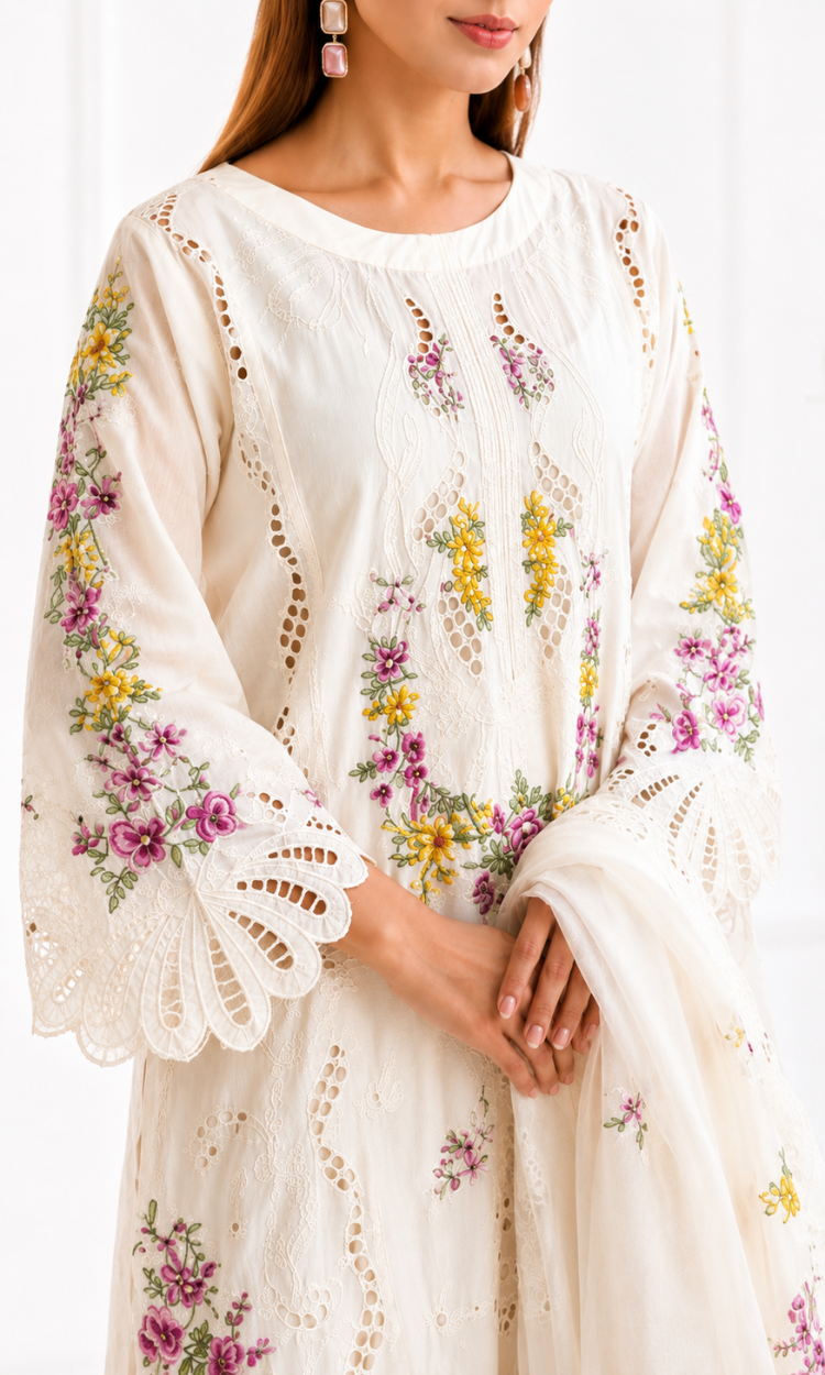Pearl - 3PC Pret Embroidered Lawn