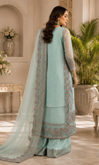 Mehrnaz – Luxury Embroidered Organza Ensemble