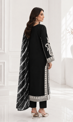 Laila-3PC Pret Embroidered Lawn