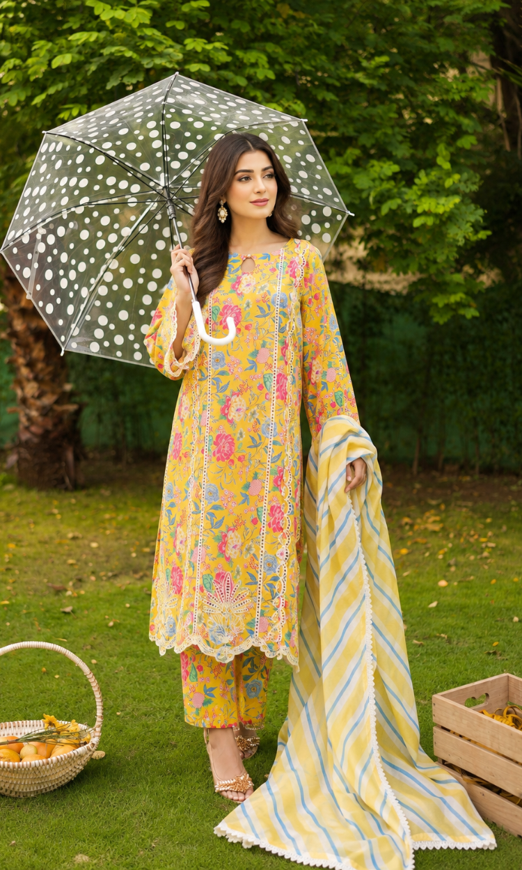 Khawab – 3 Piece Premium Printed Lawn Suit