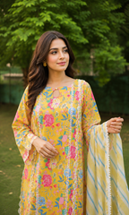 Khawab – 3 Piece Premium Printed Lawn Suit