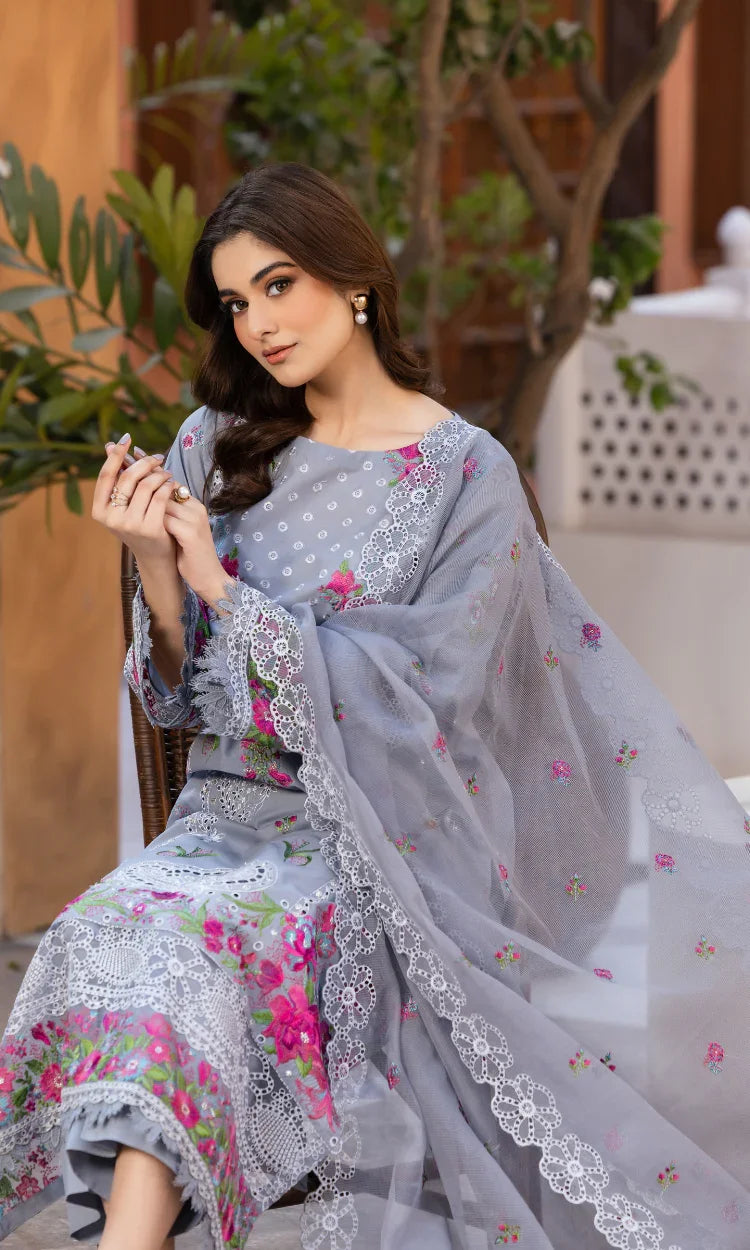 Mehak Naaz -  3PC Pret Embroidered Lawn