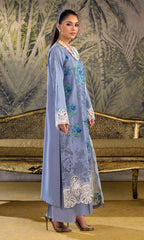 Ash Grey - 3PC Pret Embroidered Lawn