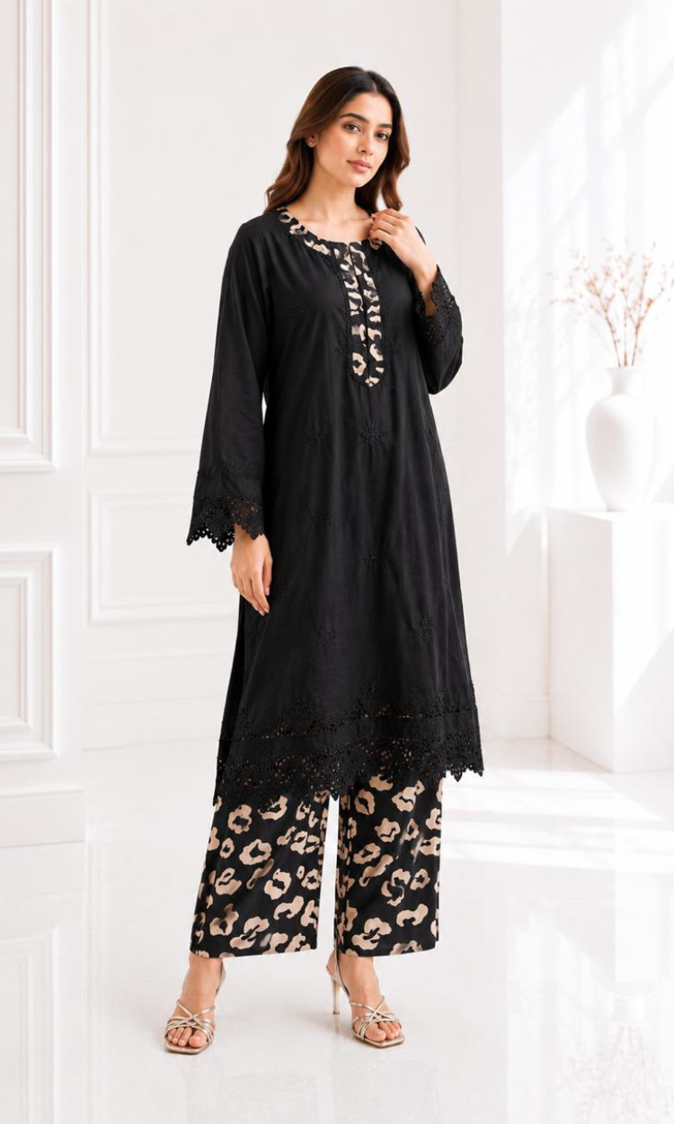 Black Berry – Embroidered Lawn Two-Piece Suit