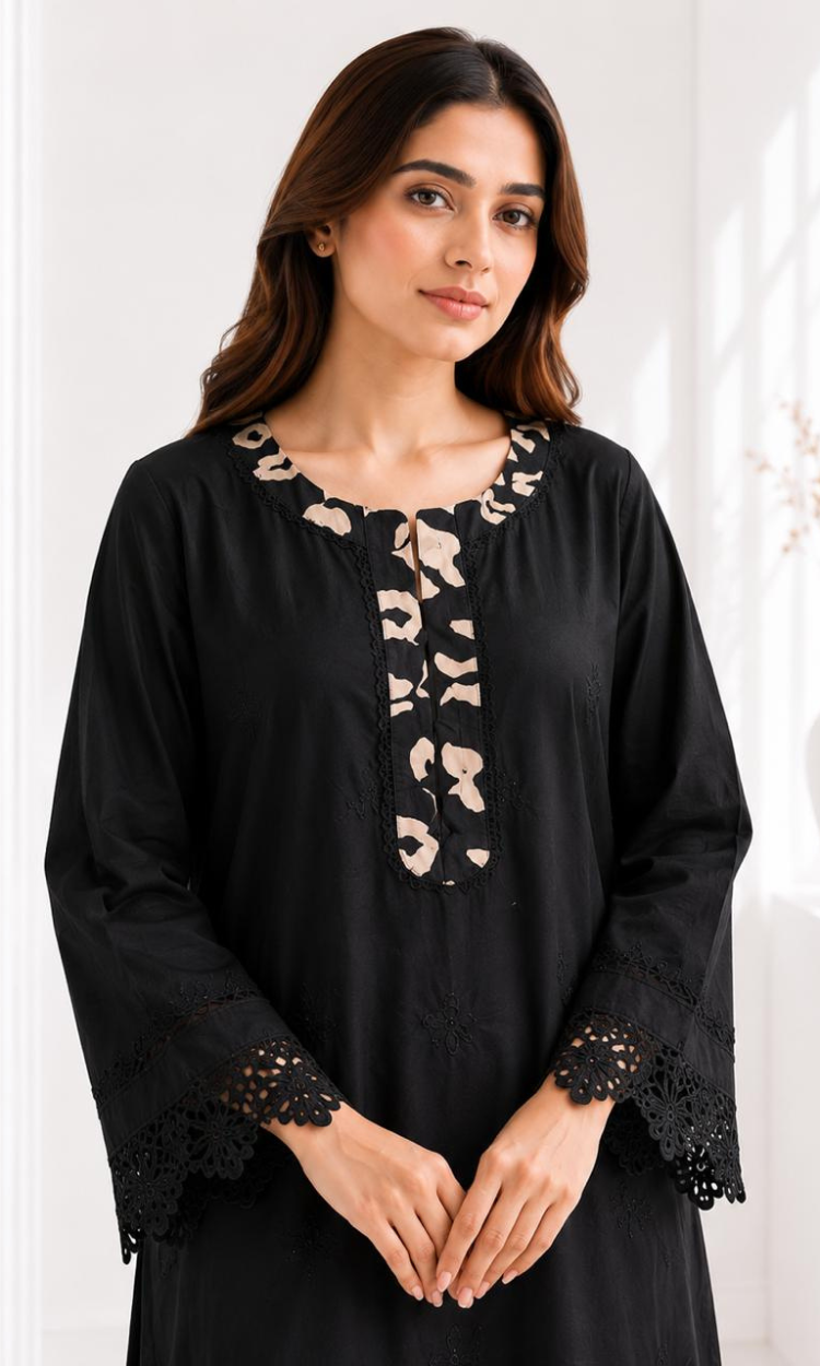 Black Berry – Embroidered Lawn Two-Piece Suit