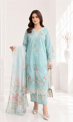 Blue Bells - PC Pret Embroidered  Lawn