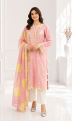 Pareesa - 3  PC Pret Embroidered  Lawn