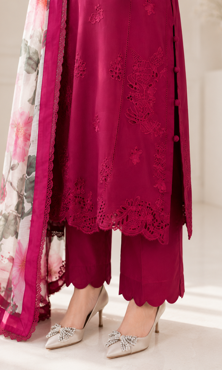 Sheeren - 3  PC Pret Embroidered  Lawn