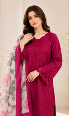 Sheeren - 3  PC Pret Embroidered  Lawn