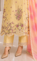 Mushk - 3  PC Pret Embroidered  Lawn
