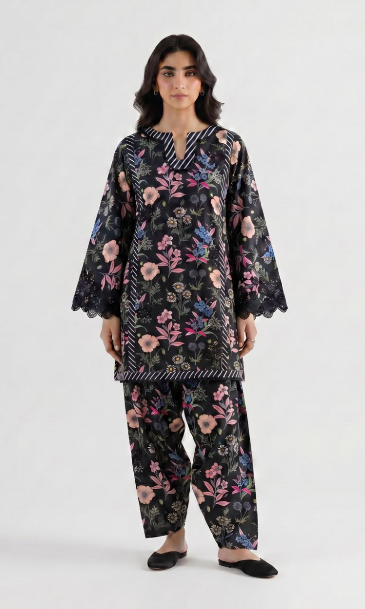 Afsana - 2 PC Printed & Embroidered Lawn outfit