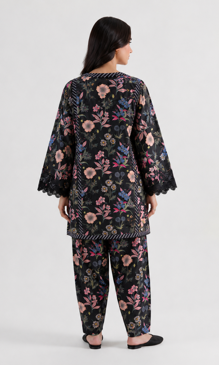 Afsana - 2 PC Printed & Embroidered Lawn outfit