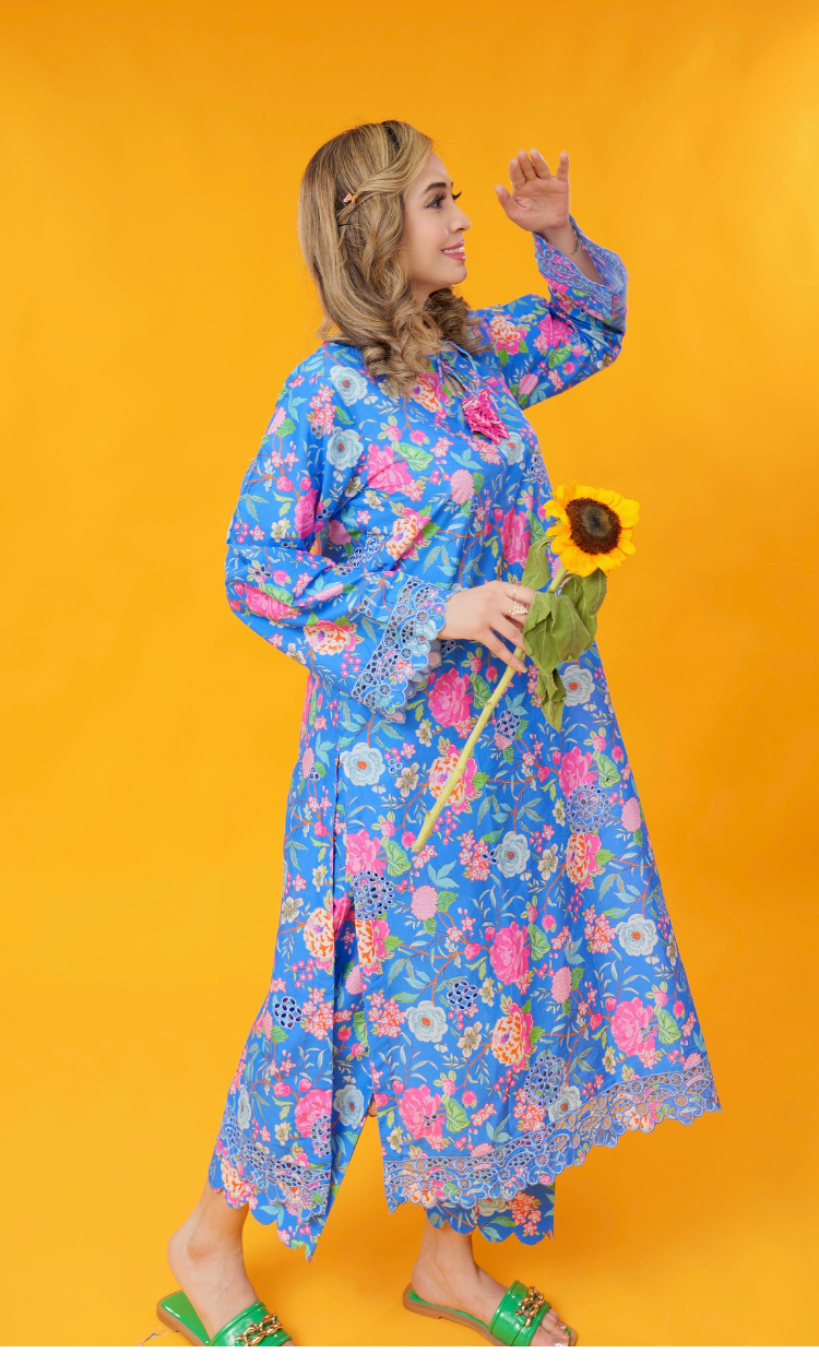 Ufaq – 2 Piece Premium Printed Pret Suit