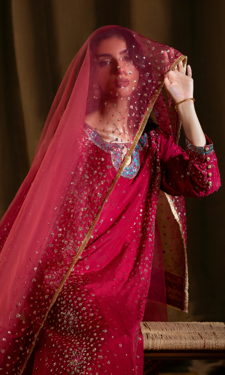 Sitary — Deep Rose | Luxury 3-Piece Silk Ensemble