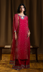Sitary — Deep Rose | Luxury 3-Piece Silk Ensemble