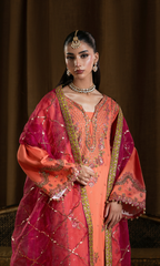 Shah Bano — 3 Piece Luxury Embroidered Pure Dull Silk